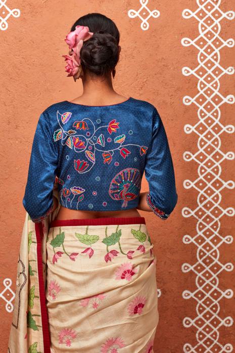 Pichwai Ahir Embroidered Blouse