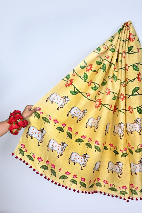 Tussar Silk & Linen Dupatta 