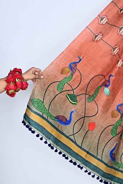 Tussar Silk & Linen Dupatta 
