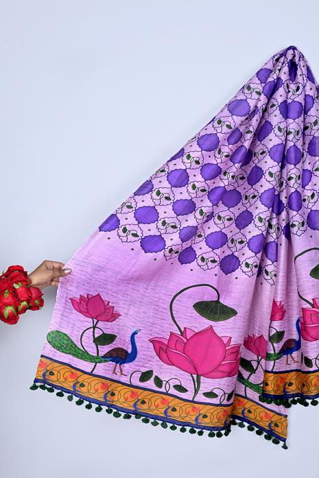 Tussar Silk & Linen Dupatta 