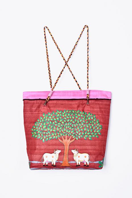 Hand Painted Pichwai Bag 