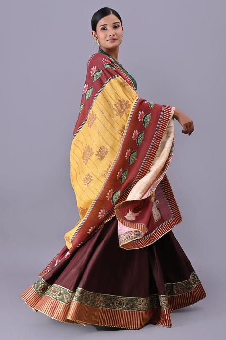 Tussar Silk & Linen Dupatta 
