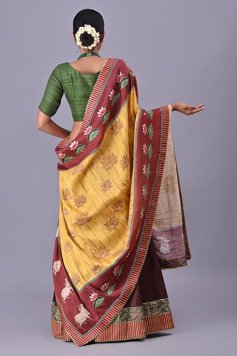 Tussar Silk & Linen Dupatta 