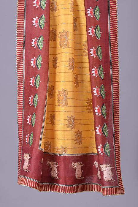 Tussar Silk & Linen Dupatta 