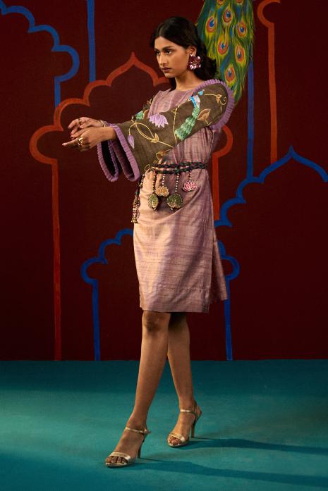Hand Painted Tunic with Belt