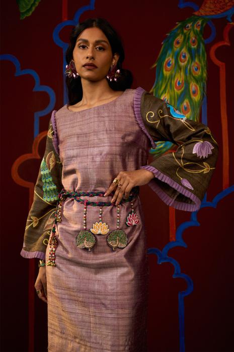 Hand Painted Tunic with Belt
