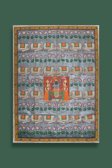 Traditional Pichwai Wall Art on Cotton Fabric
